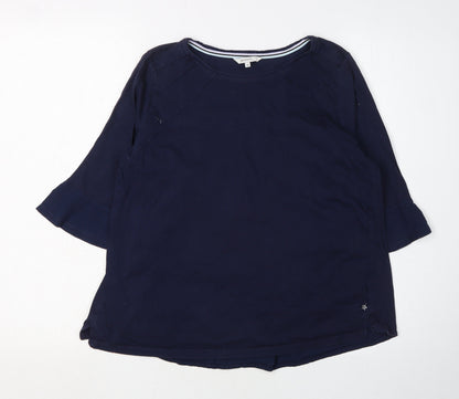 Womens UK Size M Sandwich Blue Tunic Blouse