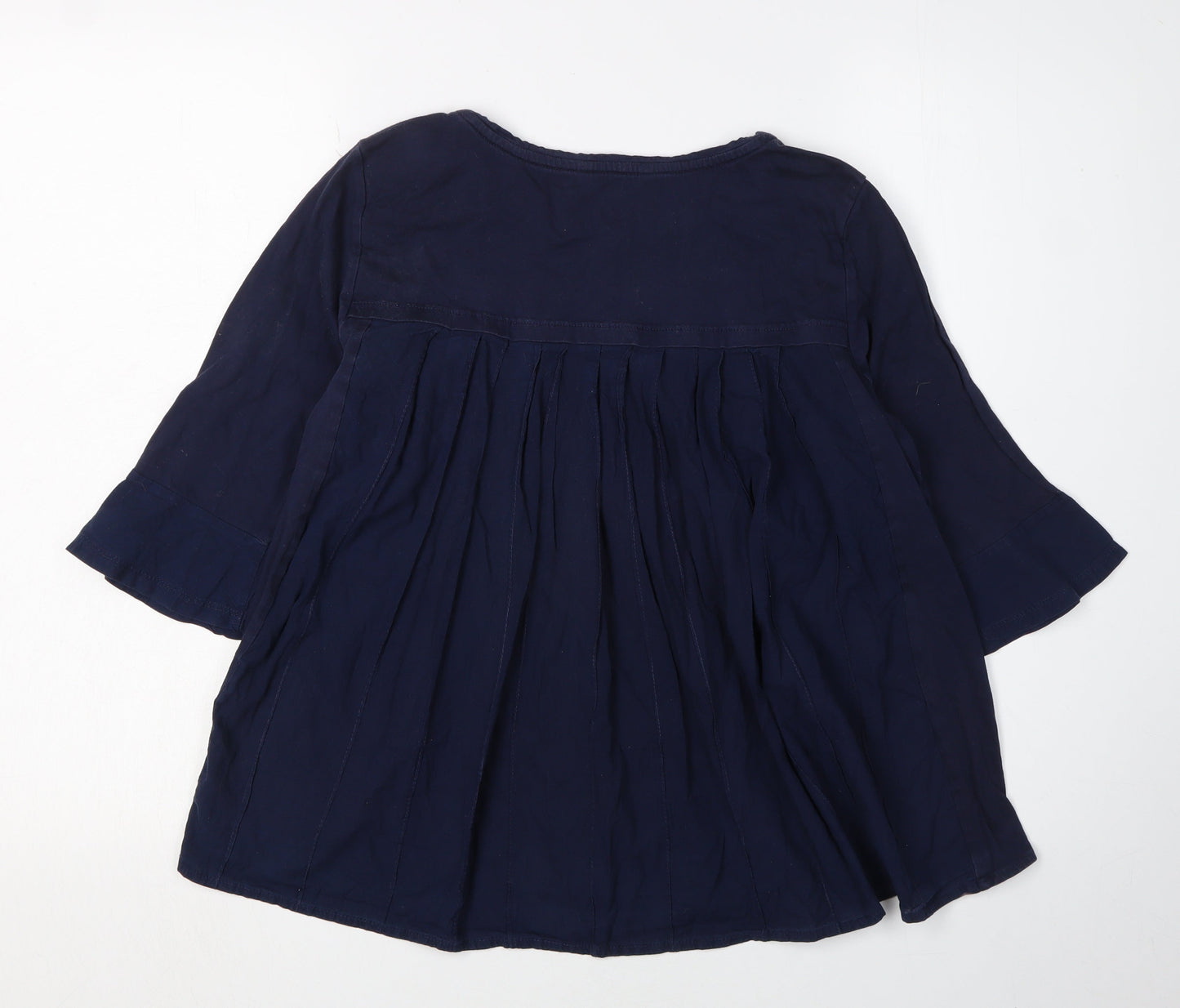 Womens UK Size M Sandwich Blue Tunic Blouse