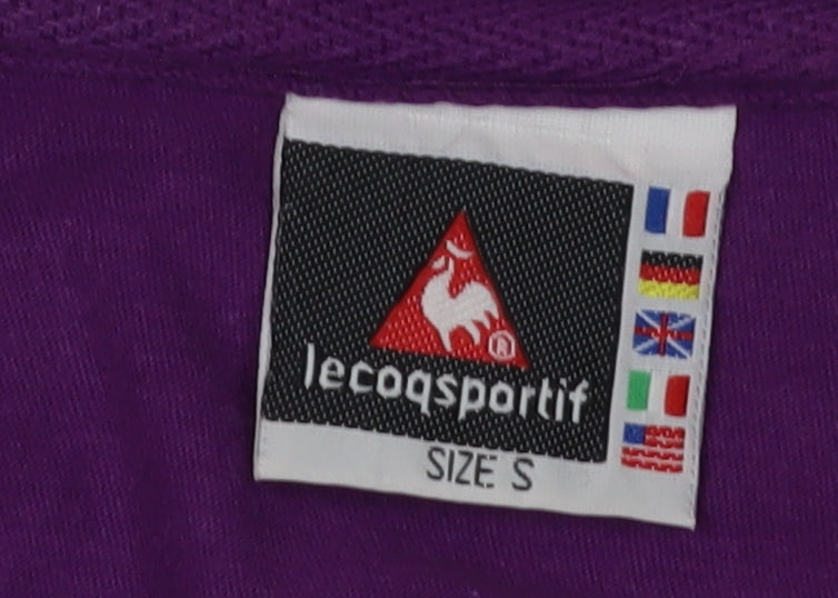 Le Coq Sportif Men's Purple T-Shirt, Size S, Regular Fit
