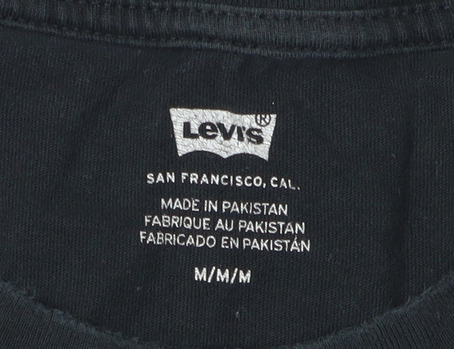 Levi's Men's Black M Graphic Print T-Shirt Crew Neck