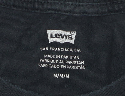 Levi's Men's Black M Graphic Print T-Shirt Crew Neck