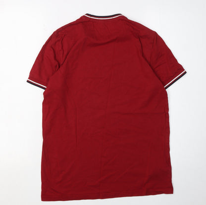 Mens UK Size S Fred Perry Red  T-Shirt