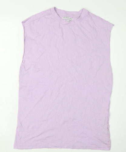 Unisex Adults UK Size S Another Influence Purple Basic T-Shirt