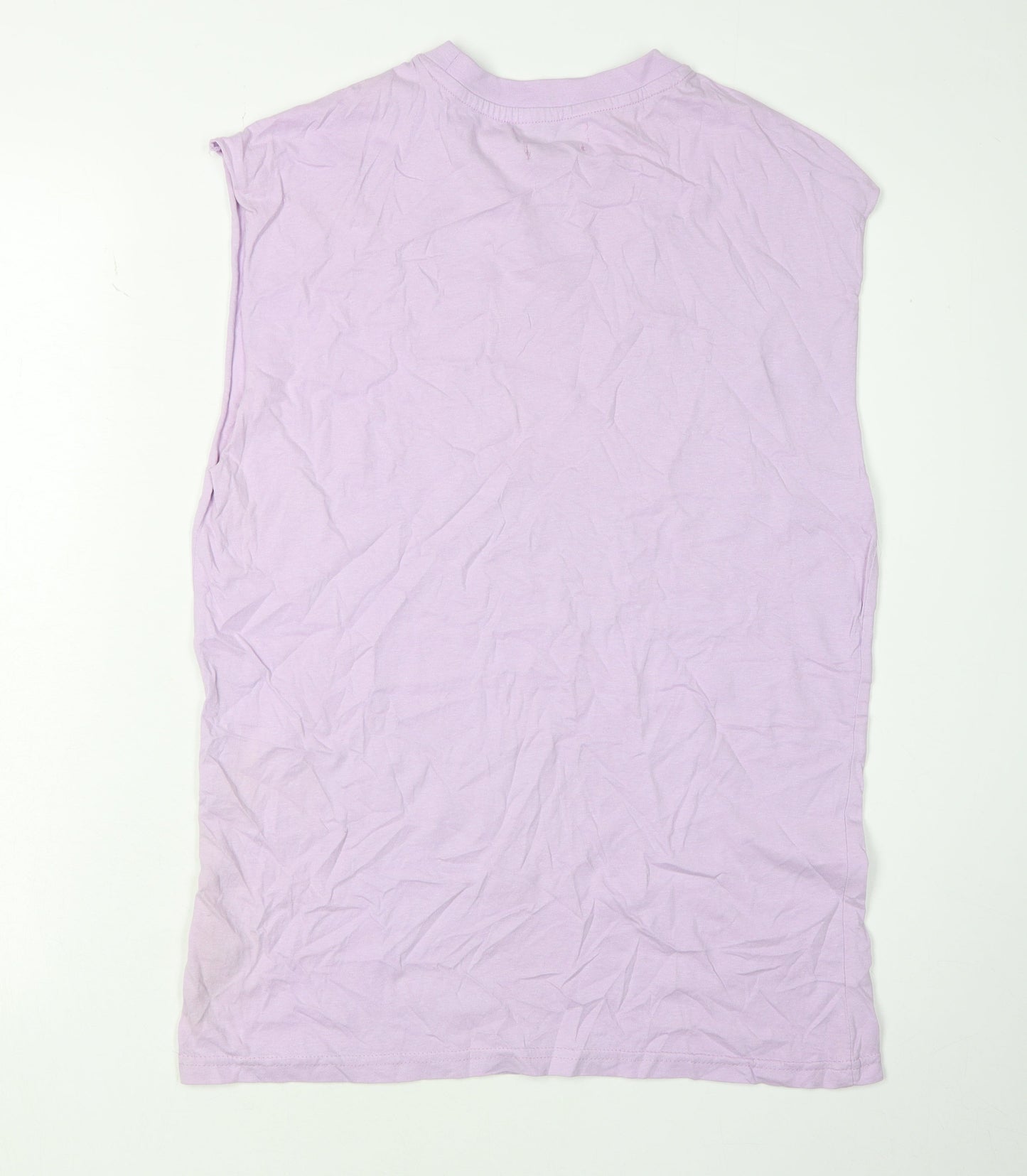 Unisex Adults UK Size S Another Influence Purple Basic T-Shirt