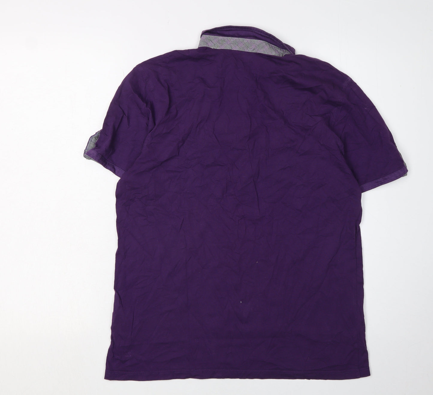 Ted Baker Men's Purple Polo Shirt L Cotton