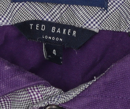 Ted Baker Men's Purple Polo Shirt L Cotton