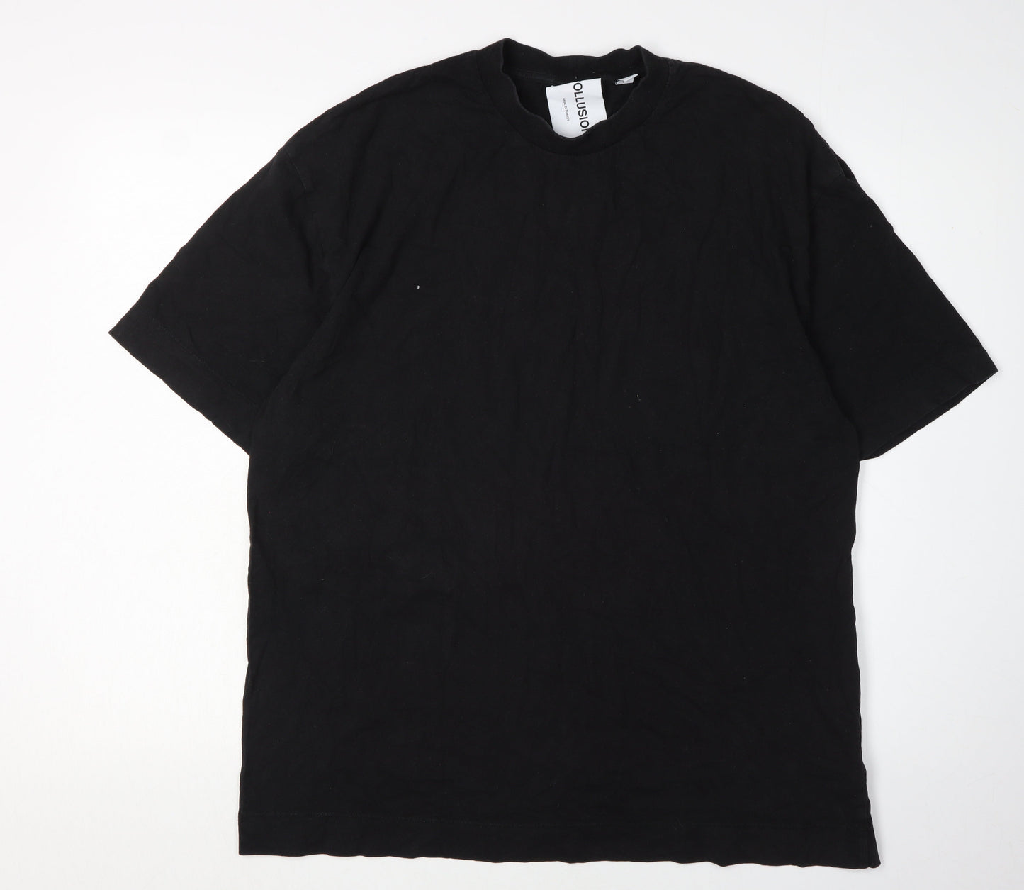 Mens UK Size 2XL COLLUSION Black  T-Shirt