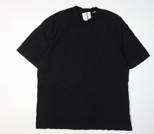 Mens UK Size 2XL COLLUSION Black  T-Shirt