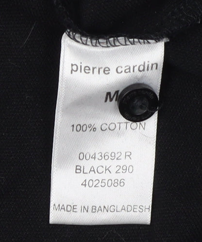 Pierre Cardin Men's Black Short Sleeve Polo Shirt M