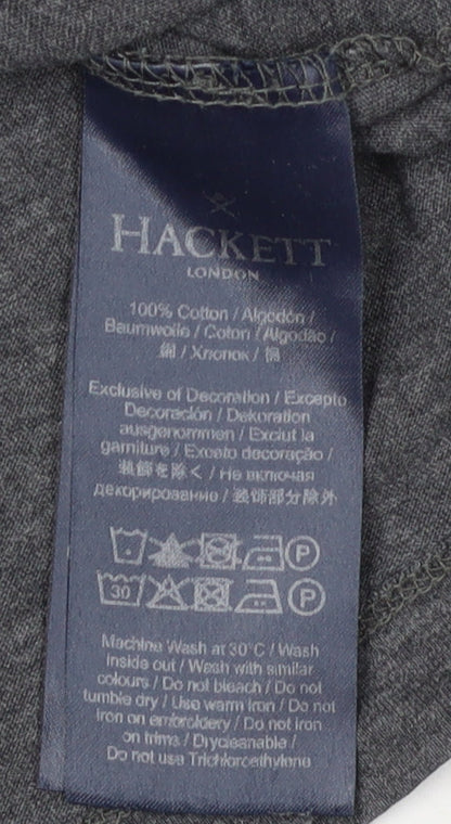 Hackett London Men's Grey Classic Fit T-Shirt Size S