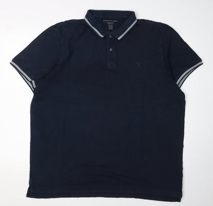 American Eagle Men's Blue 2XL Polo Shirt - Casual Wear
