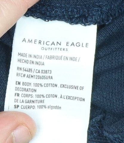 American Eagle Men's Blue 2XL Polo Shirt - Casual Wear