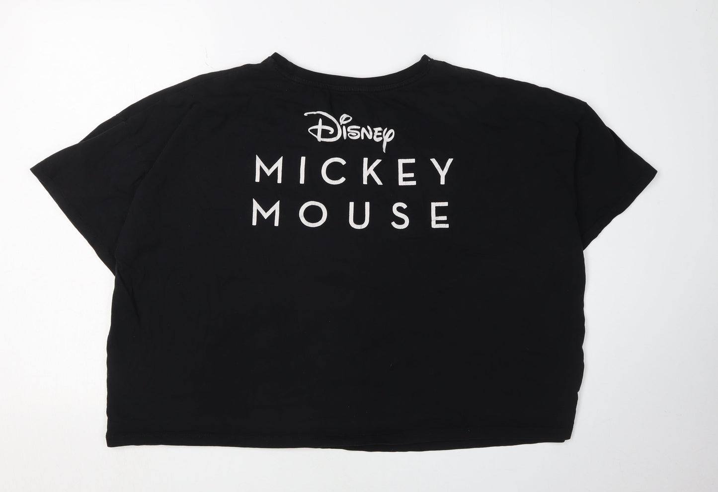 Womens UK Size XL Disney Black Basic T-Shirt