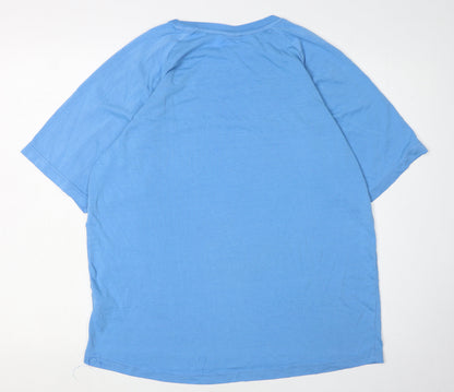 Mens UK Size L Donnay Blue  T-Shirt