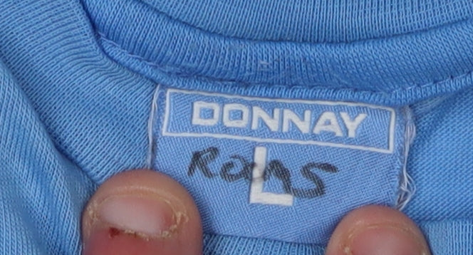 Mens UK Size L Donnay Blue  T-Shirt