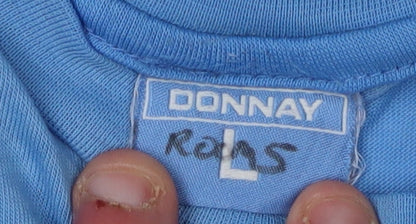 Mens UK Size L Donnay Blue  T-Shirt