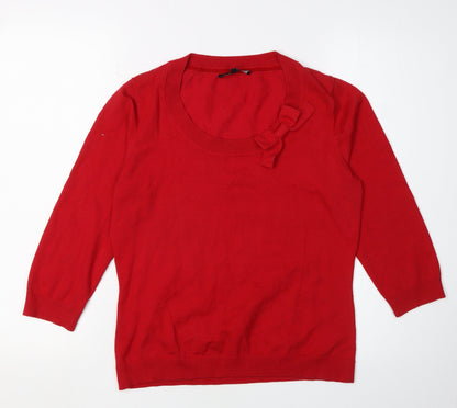 Laura Ashley Women’s Red Pullover Jumper Size 12