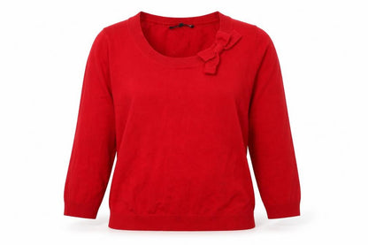 Womens UK Size 12 Laura Ashley Red Pullover Jumper