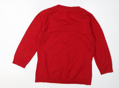 Laura Ashley Women’s Red Pullover Jumper Size 12