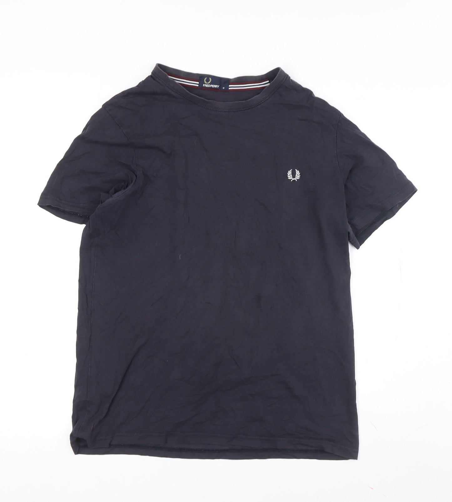 Mens UK Size M Fred Perry Blue  T-Shirt