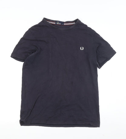 Mens UK Size M Fred Perry Blue  T-Shirt