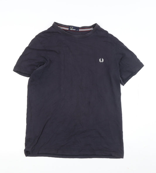 Mens UK Size M Fred Perry Blue  T-Shirt