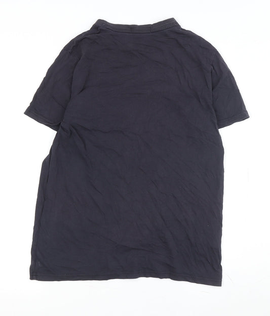 Mens UK Size M Fred Perry Blue  T-Shirt