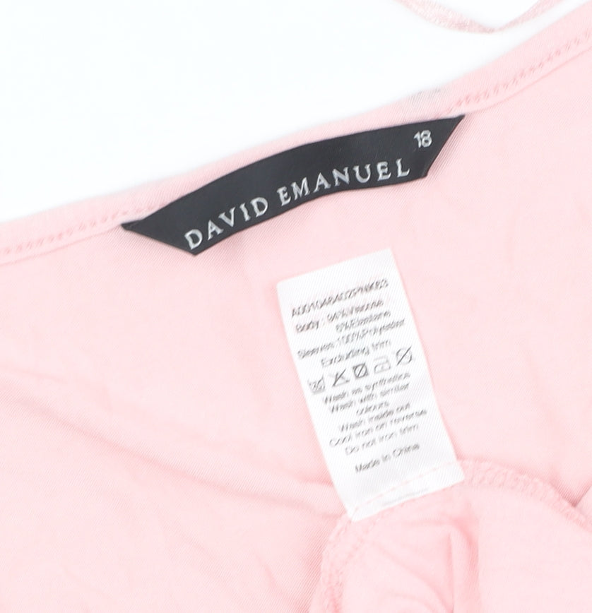 UK Size 18 David Emanuel Pink