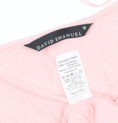 UK Size 18 David Emanuel Pink