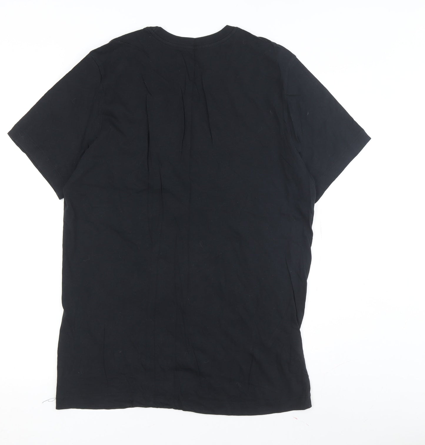 Nike Men's Black Graphic Logo T-Shirt, Size M, Sporty Style