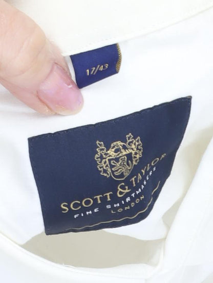 Scott & Taylor Men's White Formal Dress Shirt 17