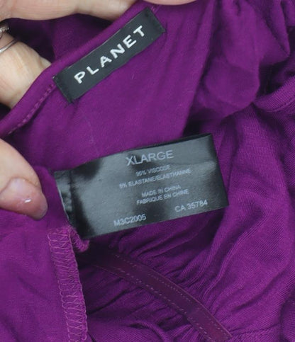 Planet Women's Purple Tunic T-Shirt XL
