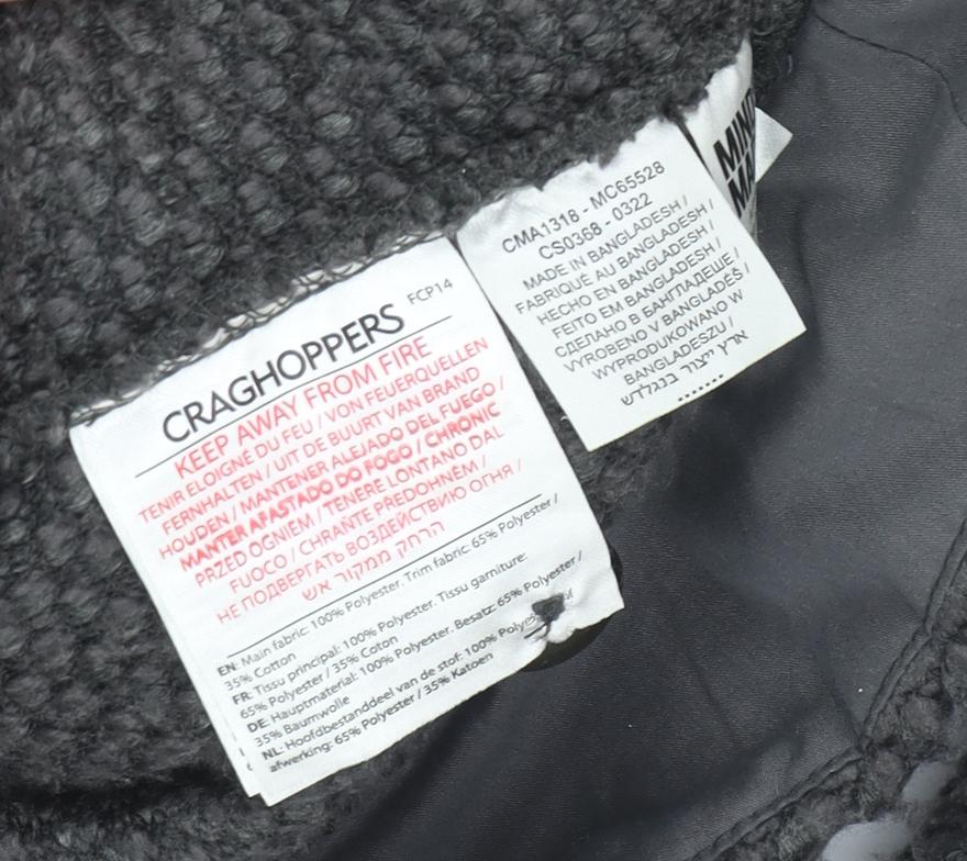 Craghoppers Men's Grey Henley Jumper M