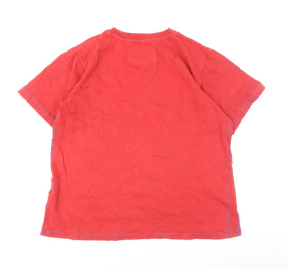 Tokyo Laundry Boys Red Graphic Cotton T-Shirt 11-12Y Sports Style