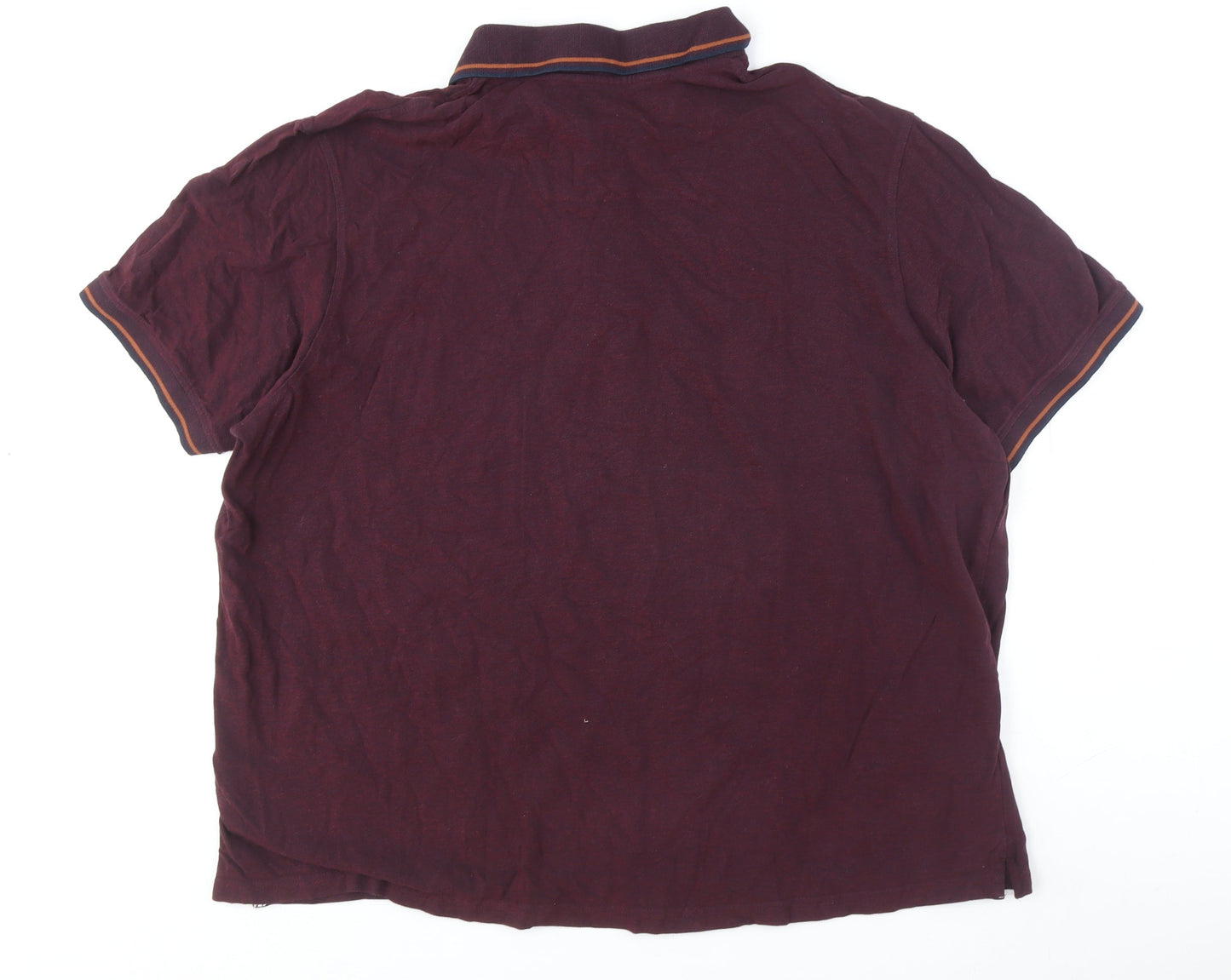 Maine Men's Short Sleeve Burgundy Polo XXL - Classic Fit