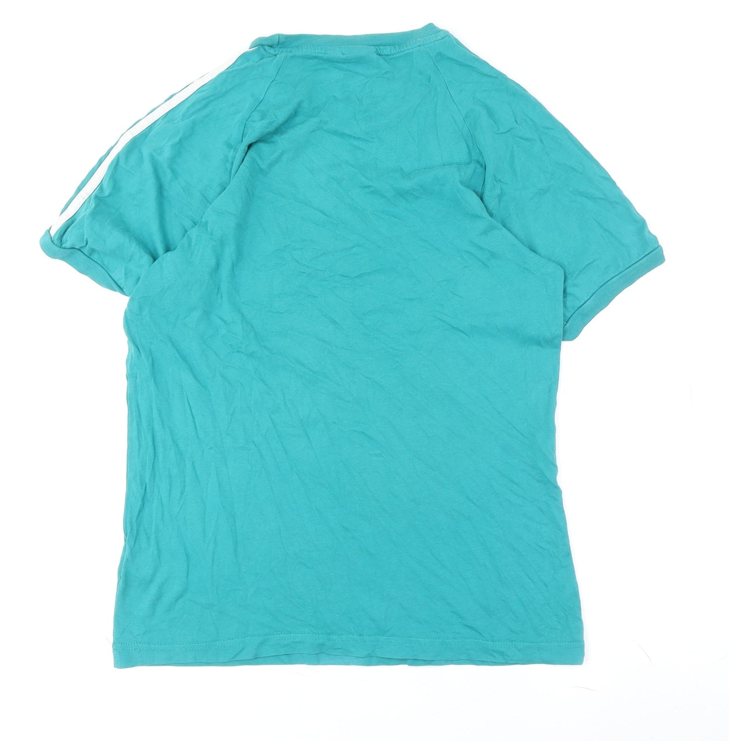 Adidas Men's Green Medium Logo Short Sleeve T-Shirt