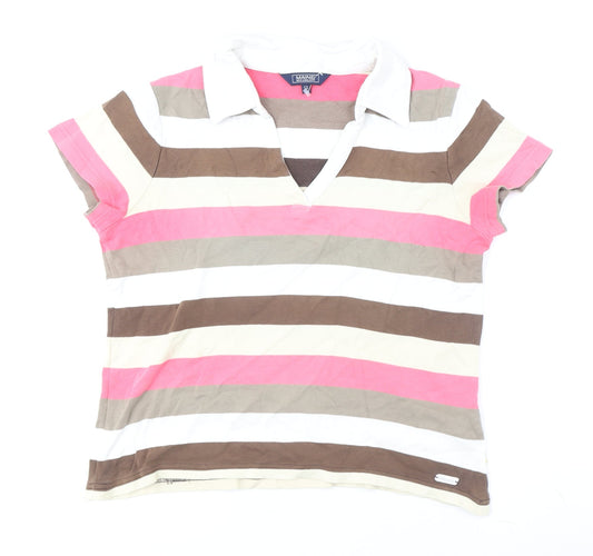 Maine New England Women's Multicoloured Polo Size 12