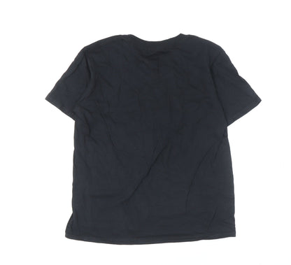 UFC Boys Black Cotton T-Shirt 7-8 Years with Logo, New