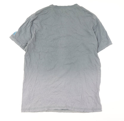 Reebok Men's Grey Graphic Print T-Shirt L