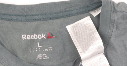 Reebok Men's Grey Graphic Print T-Shirt L