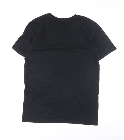 Mens UK Size S Criminal Damage Black  T-Shirt