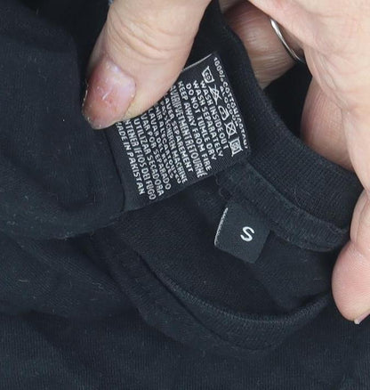 Mens UK Size S Criminal Damage Black  T-Shirt