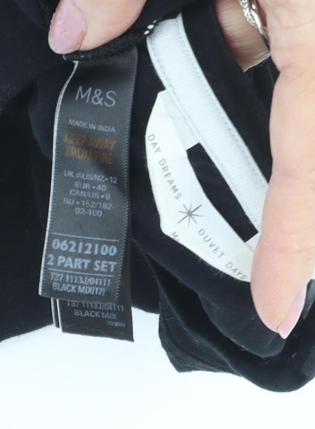 Marks & Spencer Women's Black Disney Pyjama Top Size 12