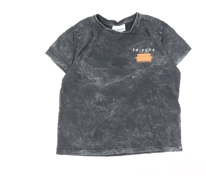 M&Co Girls Grey Friends Graphic T-Shirt 15-16 Years