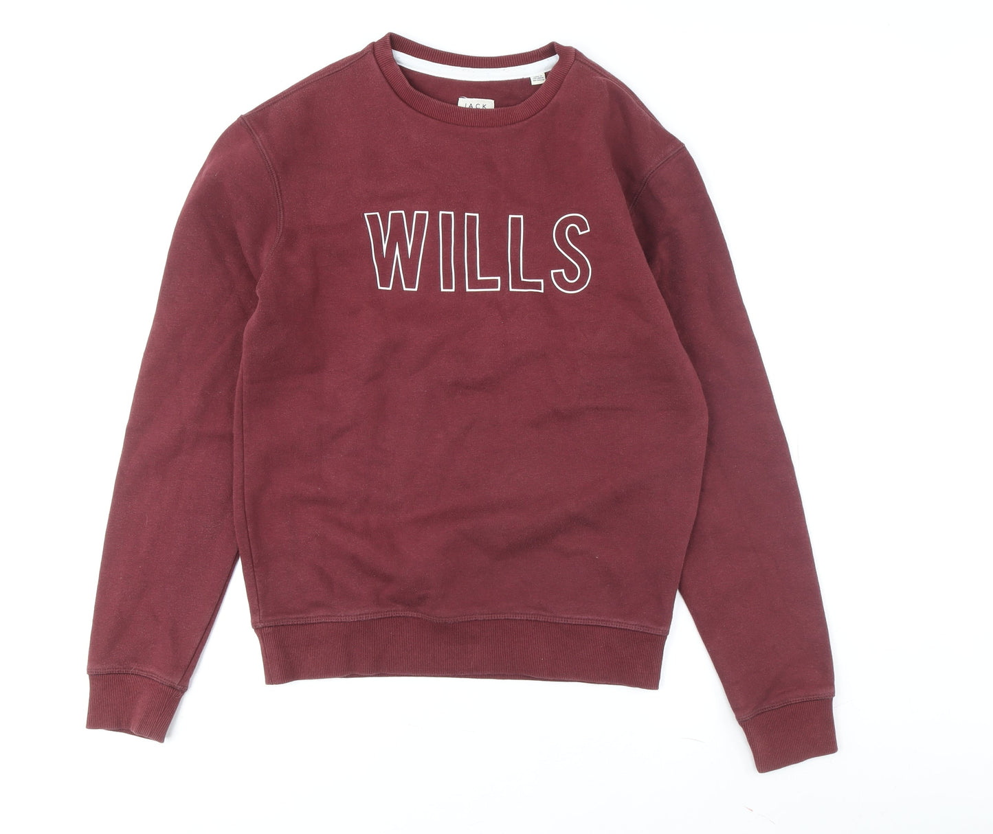 Mens UK Size XS Jack Wills Red Pullover Sweatshirt