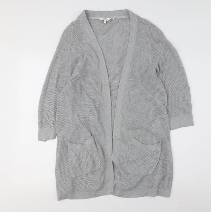 Womens UK Size 10 FatFace Grey Cardigan Jumper