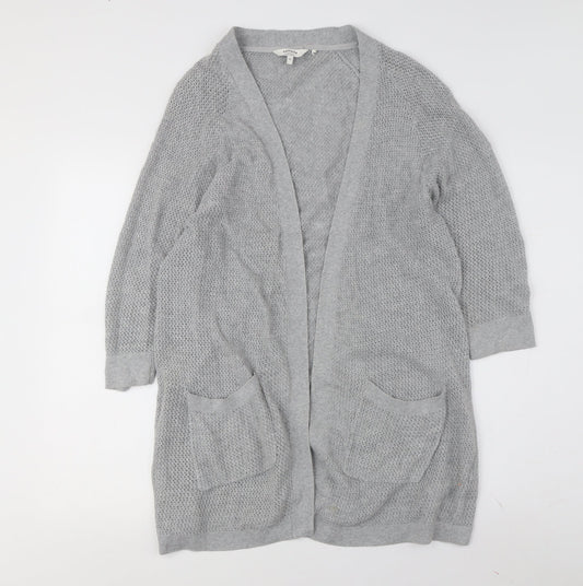 Womens UK Size 10 FatFace Grey Cardigan Jumper