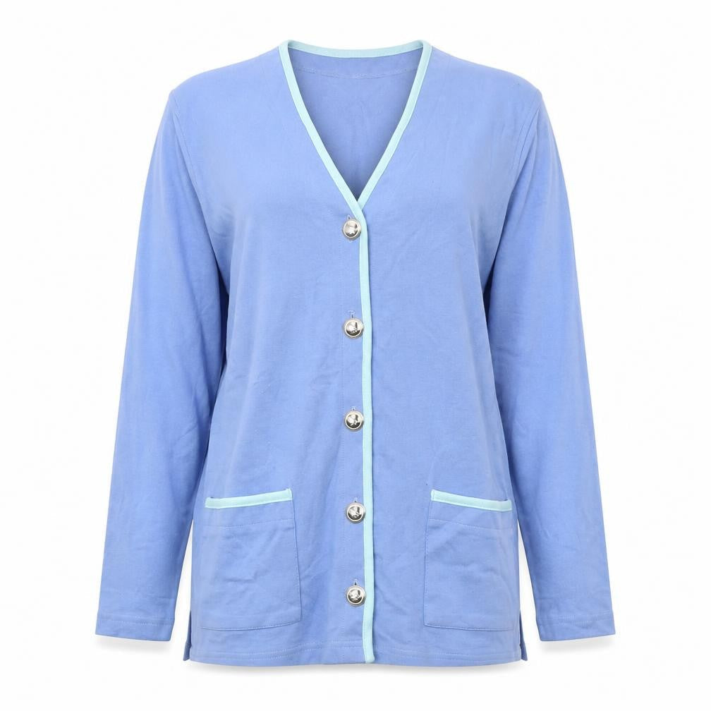 Womens UK Size S Jumper Blue Cardigan Jumper