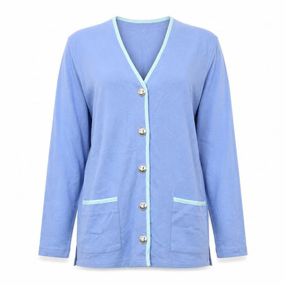 Womens UK Size S Jumper Blue Cardigan Jumper