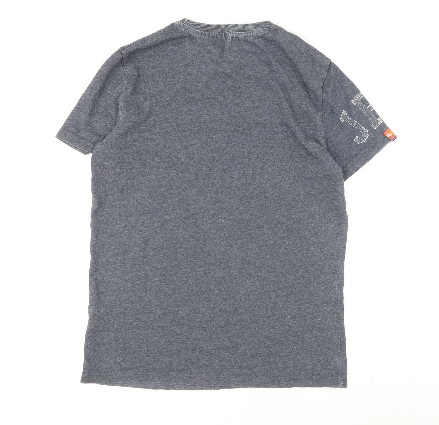 Superdry Men's Grey Logo T-Shirt, Size S, Crew Neck
